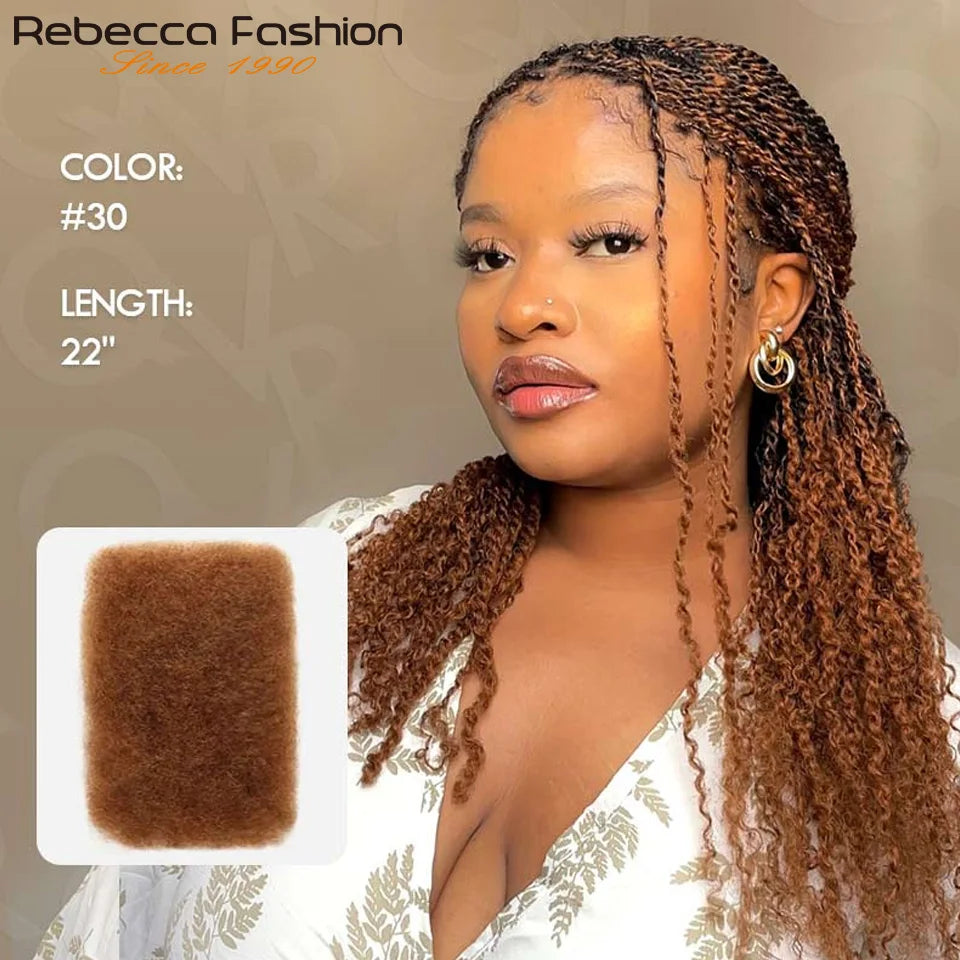 Highlight Afro Kinky Curly Bulk Hair 50g – Virgin Remy Human Hair for Braids, Dreadlocks & Natural Styling No Attachment