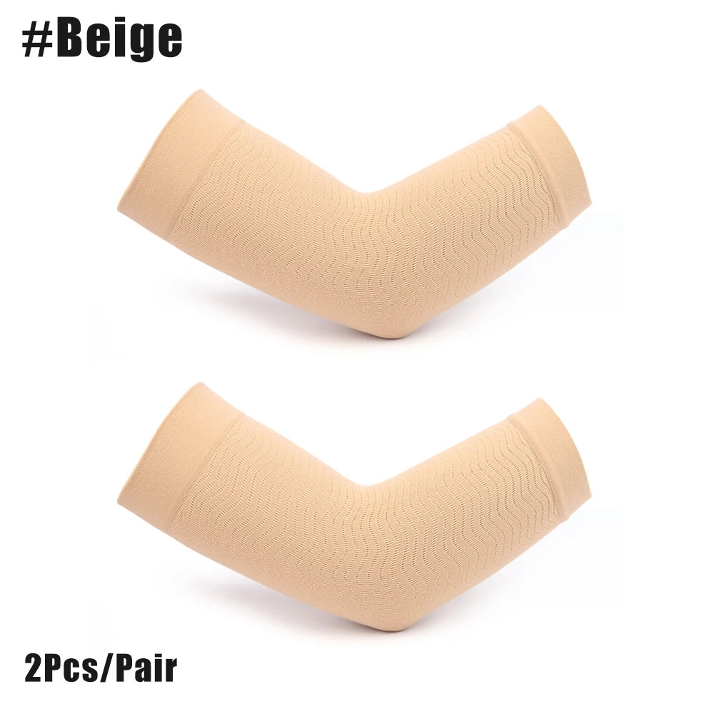 Women’s Arm Slimming Compression Sleeves – Upper Arm Shaper Wrap for Toning & Support