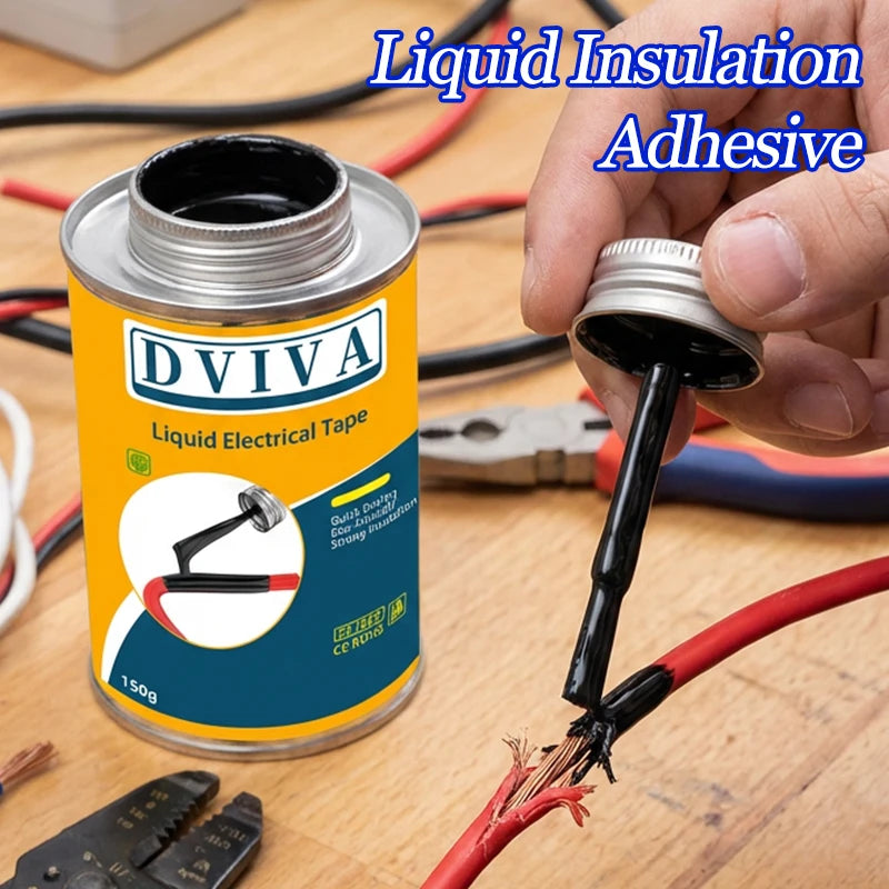 Liquid Electrical Tape Insulating Paste - Fast-Drying High-Temperature Sealant for Wire, Cable & Line Repairs