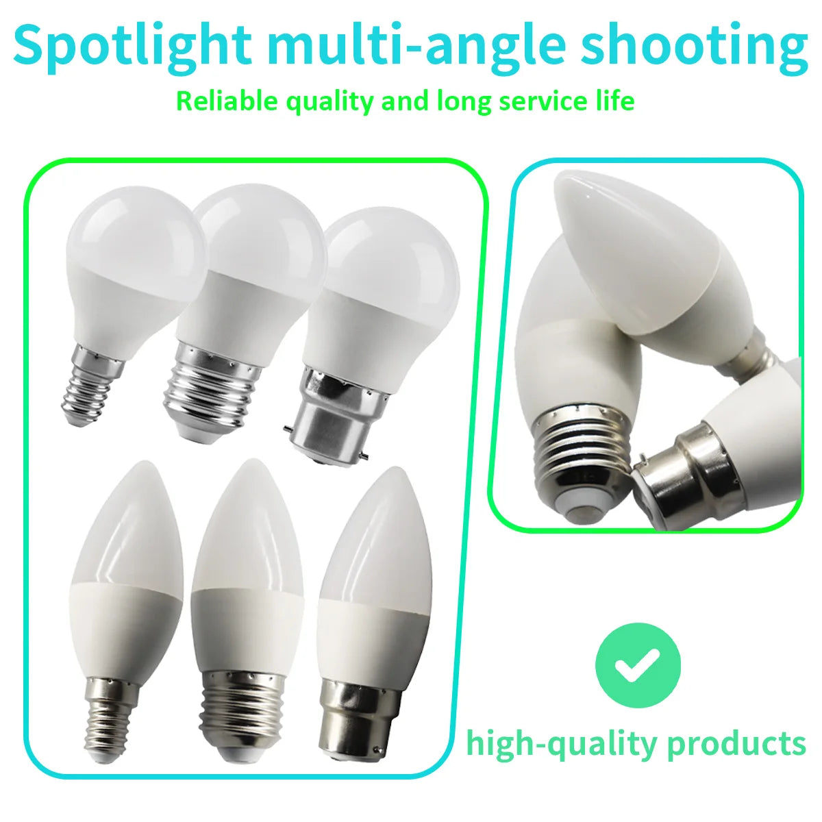 20pcs G45 C37 LED Bulbs — 3W/5W/6W/7W Energy-Saving Mini Lamps, Warm & Cool Light for Home and Bedroom