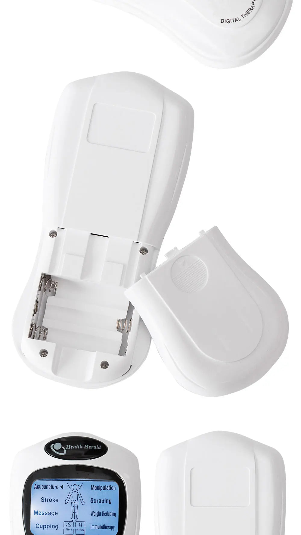 Electric EMS Pulse Massager — TENS Acupuncture Muscle Stimulator for Neck, Back, and Full Body Relaxation