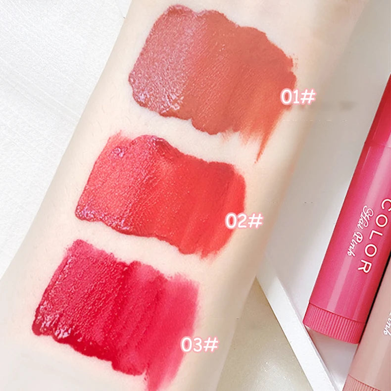 Cute Red Tint Lipstick Set – Moisturizing Colored Lip Balm with Anti-Drying & Fade-Resistant Lip Care Cosmetics