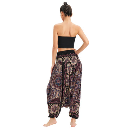 Bohemian High Waist Pants for Women – Rayon Hippie Harem Baggy Yoga Wear, Printed Pantalones Mujer, Boho Calca Feminina