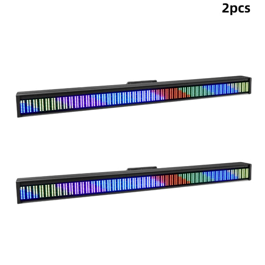 2PCS 200W RGB LED Bar Strobe Light - DMX DJ Wash Lighting with 192 Partition Stage Effects