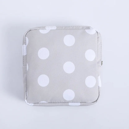 Cute Cartoon Girl Cosmetic Bag – Mini Travel Makeup Organizer for Lipstick, Sanitary Pads & Toiletries