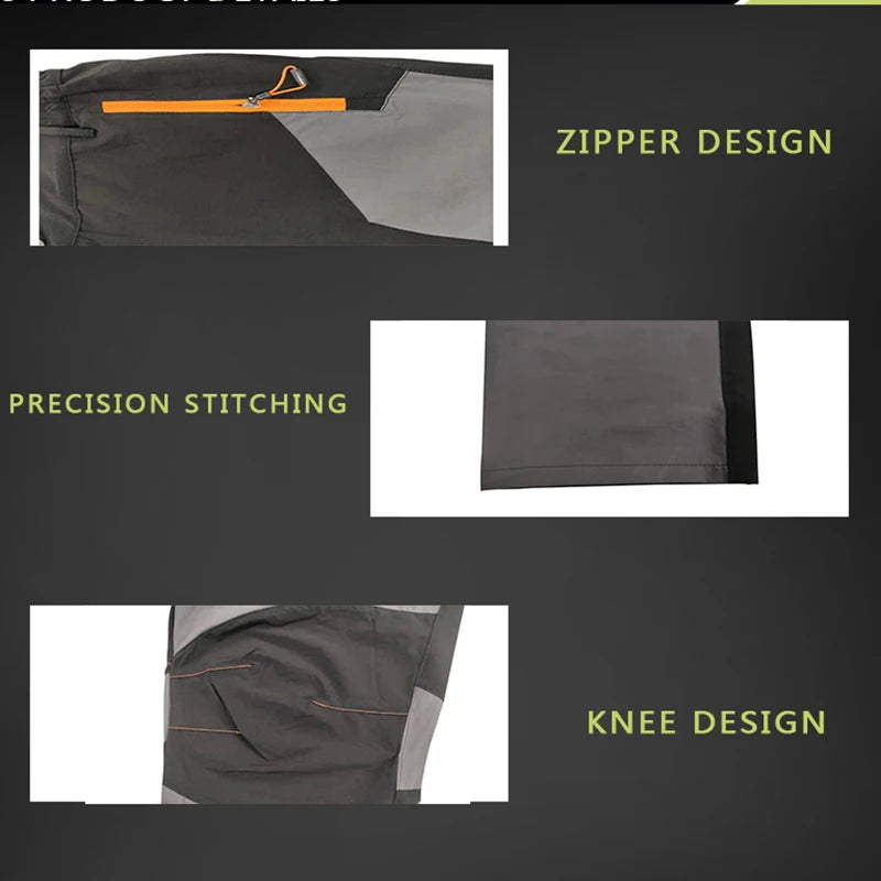 Men’s Elastic Hiking Pants – Quick-Dry, Windproof, Waterproof, Breathable Outdoor Trekking & Climbing Pants