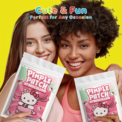 Sanrio Hello Kitty Acne Patch Set - Hydrocolloid Invisible Pimple Cover Facial Decoration Stickers