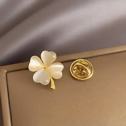 Flower Bow Fashion Brooch Set for Women - Metal Anti-Glare Lapel Pins for Sweater, Coat, Clothing Accessories