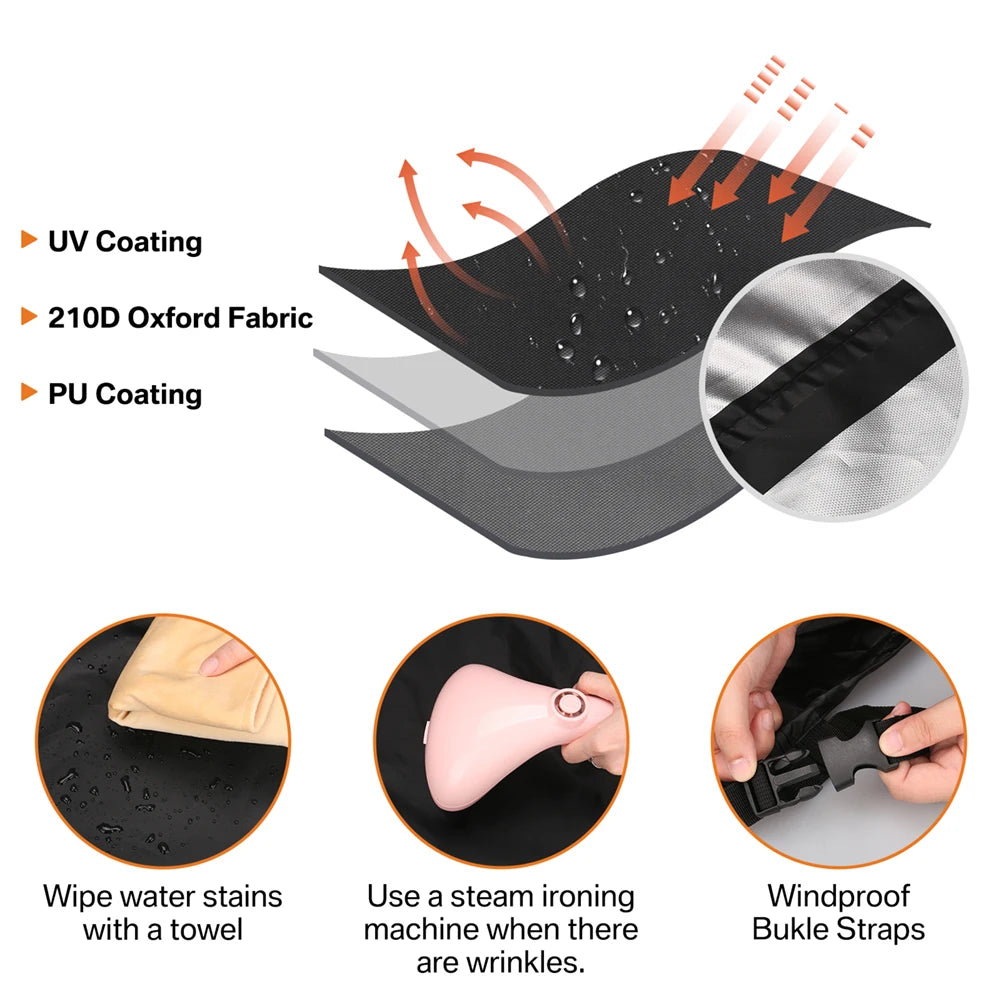1/2 Pack Waterproof Chaise Lounge Covers - Outdoor Patio Chair Protection, Weather and Sun Resistant Furniture Cover
