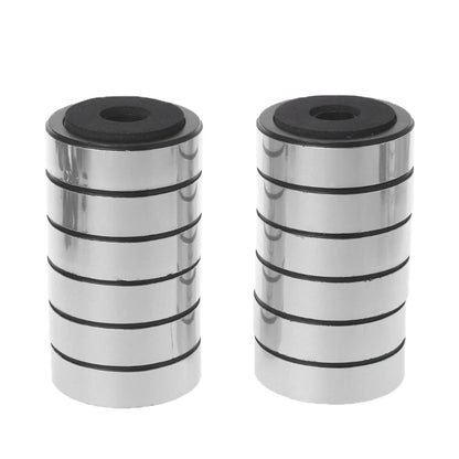 12PCS Bookshelf Speaker Shock Absorption Pads – Aluminum Alloy Damping Feet for Audio Stereo Speakers & Amplifiers