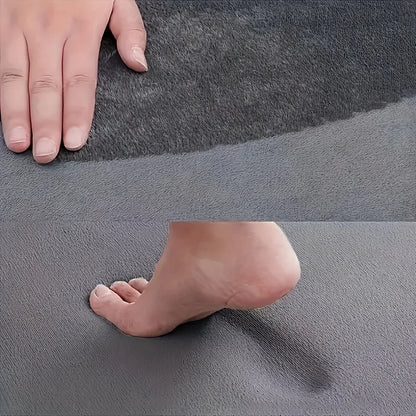 Solid Color Flannel Chair Mat – Thickened Soft Floor Carpet for Computer Desk, Swivel Chair, Study & Dressing Table Use