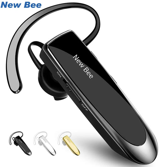 New Bee B41 Wireless Bluetooth 5.0 Earphones – Hands-Free Mini Headset with CVC 6.0 Mic, 22H Music Playing for iPhone
