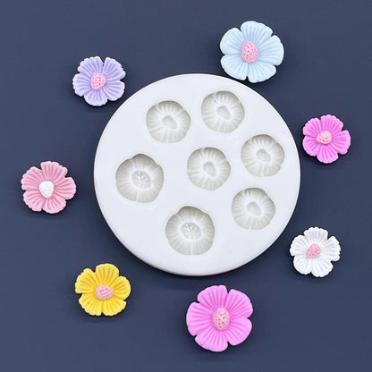 Flower Daisy Silicone Mold — Sugarcraft, Fondant & Cupcake Baking Tool for Cake Decoration