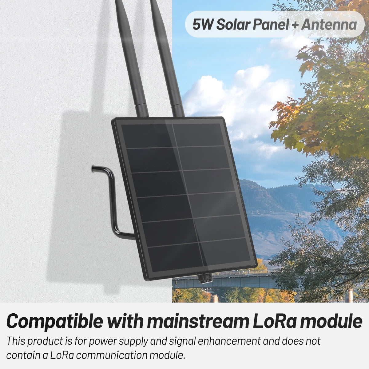 D5 5W Waterproof Solar Panel with Battery Controller - Solar Power Kit for LoRaWAN, RAK LoRa, Meshtastic & MeshCore Repeaters