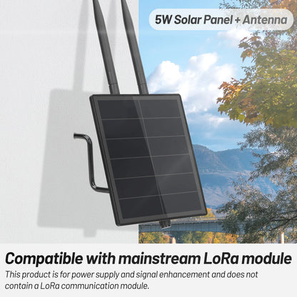 D5 5W Waterproof Solar Panel with Battery Controller - Solar Power Kit for LoRaWAN, RAK LoRa, Meshtastic & MeshCore Repeaters