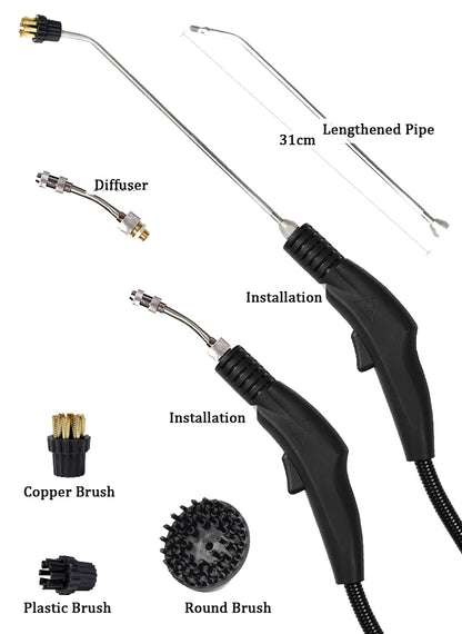 3000W Handheld Steam Cleaner – High-Pressure & High-Temperature Alkaline Disinfection for Kitchen, Car, and Air Conditioning