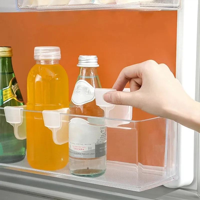 Refrigerator Kitchen Organizer Shelf — Efficient Storage Dividers for Eggs, Bottles & Fridge Items
