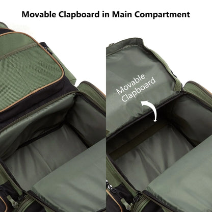 Bassdash Multifunctional Fishing Tackle Backpack - Lightweight Tactical Soft Tackle Box with Protective Rain Cover