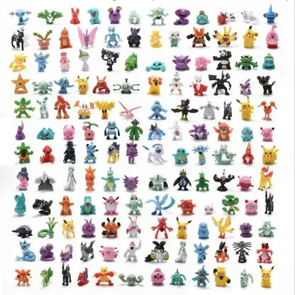 Pokemon 7cm Pokeball Figure Set - Cute Anime Character Model Toys Collection for Kids Christmas Gifts