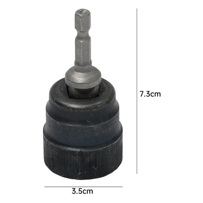 Scissor Jack Adapter Socket — Universal Chrome Vanadium Steel Tool for Electric Impact Drill & Car Jack Lifting