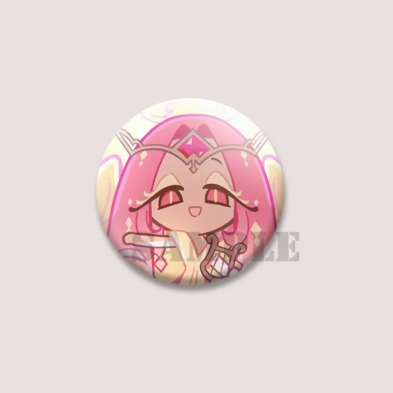 Cute Cartoon Game CRK Eternal Sugar Cookie Coin Brooch – Button Pins for Backpack, Hat, Clothes & Gifts
