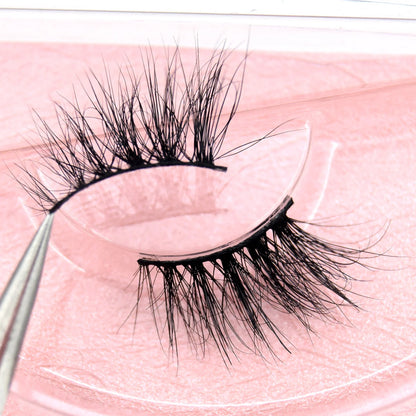 Visofree 13mm 3D Mink Eyelashes – Natural Long Handmade Cruelty-Free False Lashes for Makeup G04