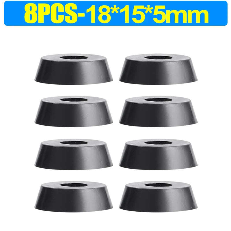 8/80pcs Rubber Furniture Pads - Non-Slip Floor Protectors & Chair Leg Bumper Gaskets for Tables and Cutting Boards