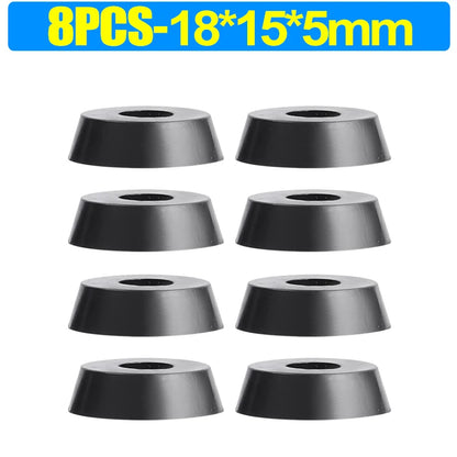 8/80pcs Rubber Furniture Pads - Non-Slip Floor Protectors & Chair Leg Bumper Gaskets for Tables and Cutting Boards