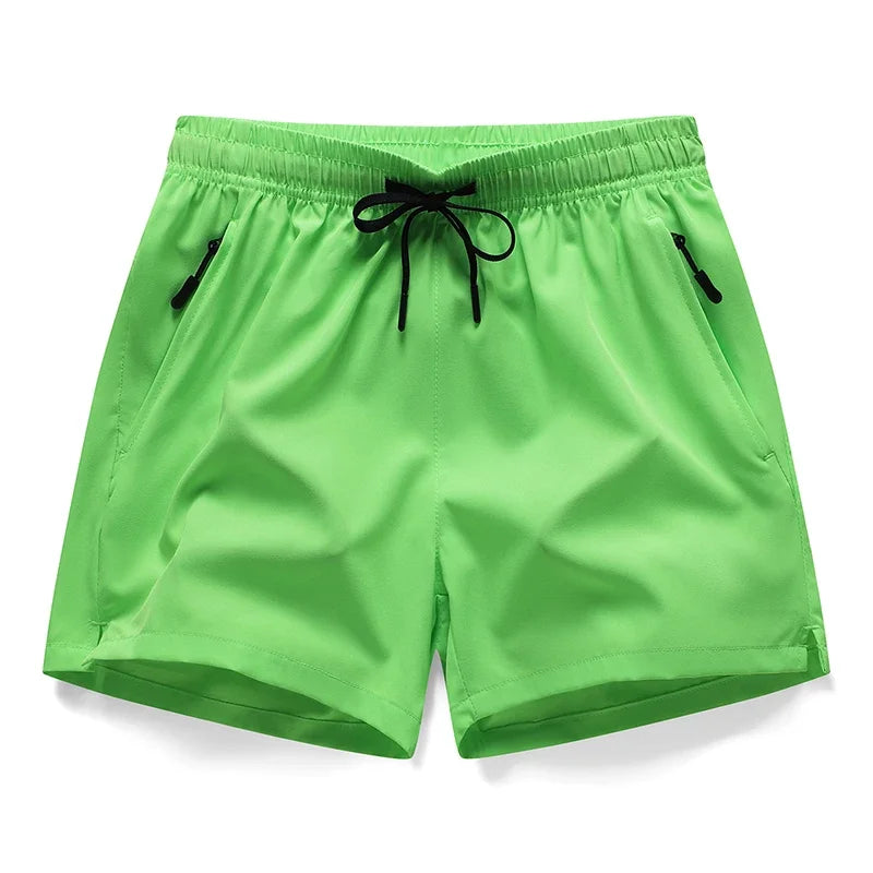 Men’s Ice Silk 3/4 Sports Shorts – Lightweight Quick Dry Running & Fitness Casual Sweat-Absorbing Outdoor Training Pants