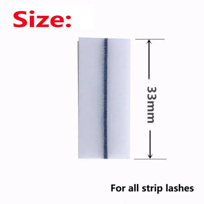 40pcs Reusable Self-Adhesive Eyelash Strips — Glue-Free Hypoallergenic False Eyelash Extension Tape for Makeup