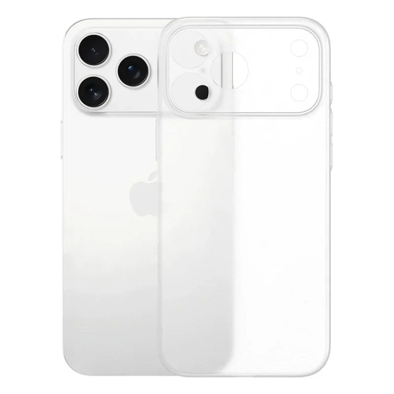 Luxury Ultra-Thin Matte iPhone Case - Translucent Shockproof Cover with Lens Protection for iPhone 13–17 Pro Max & 17 Air