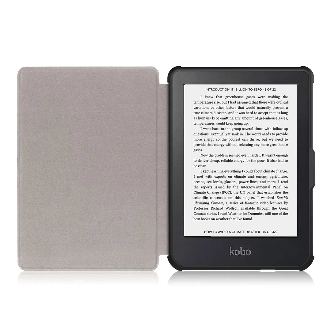 Kobo Clara BW/Clara Colour 2024 Case - 6 Inch Auto Wake Sleep PU Leather Cover, Soft Magnetic Ereader Hoesje N365 N367 Funda