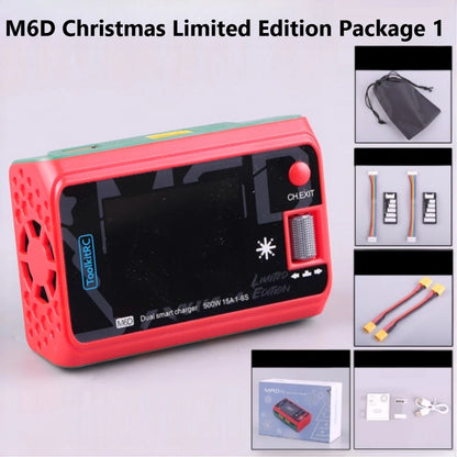 ToolkitRC M6D 500W Smart Charger - 15A Dual DC Charger & Discharger for 1-6S LiPo, LiHV, Li-Ion, NiMH & Pb Batteries