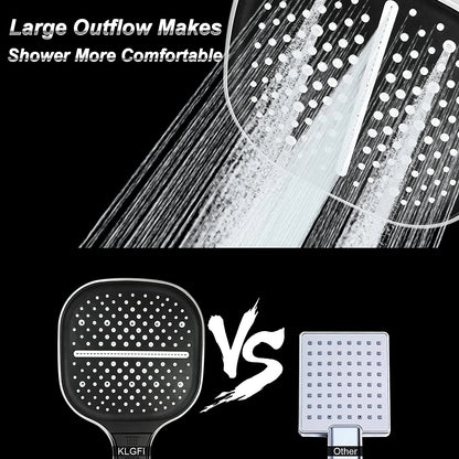 Large 7 Modes Adjustable Shower Head - High-pressure Water-saving Mixer Nozzles for Bathroom, Shower Accessories