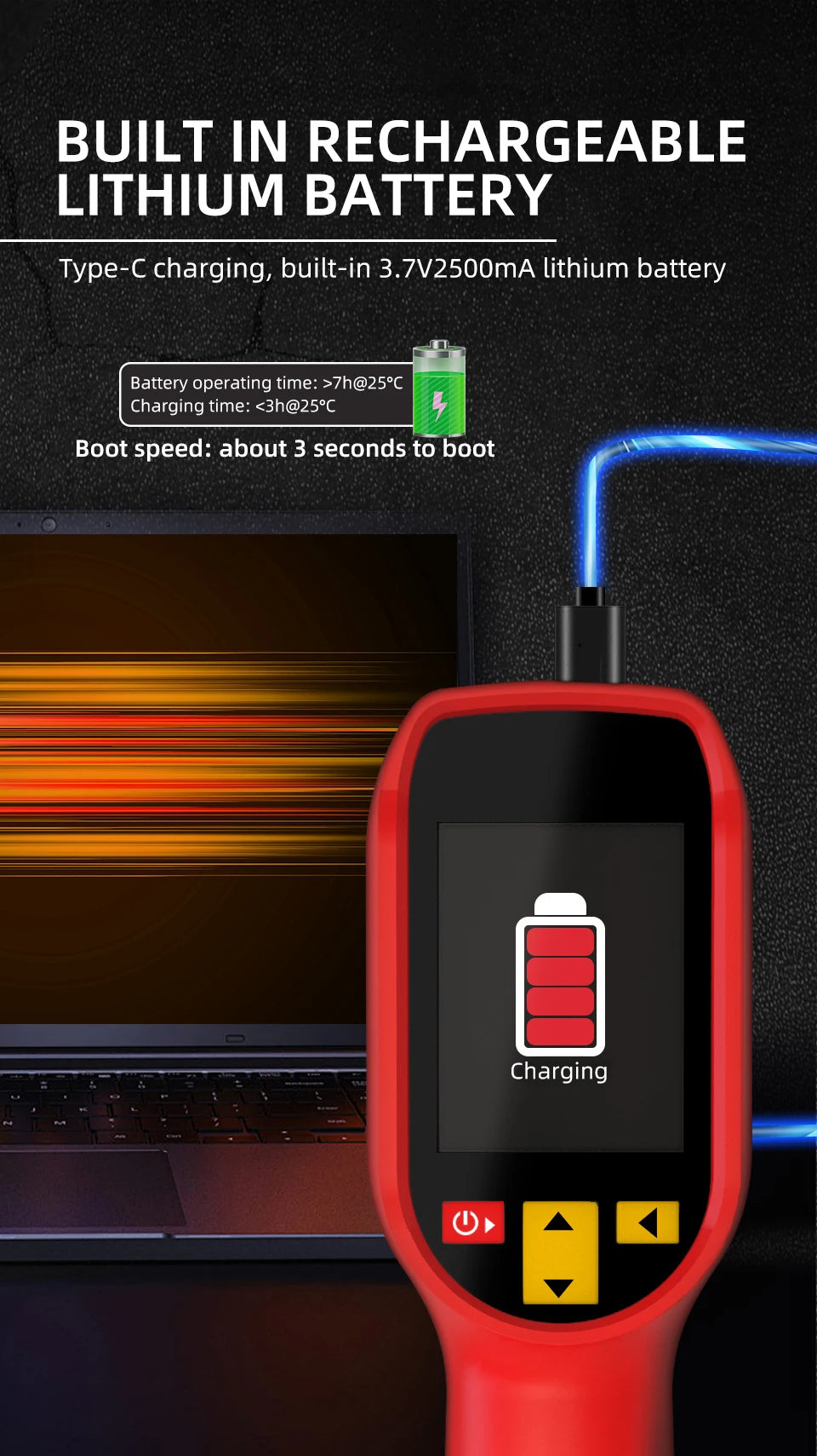 New Style Thermal Imaging Camera – 240x240 Infrared Temperature Meter for PCB Repair & Industrial Pipeline Detection