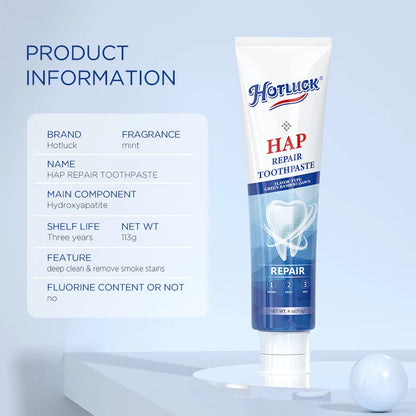 Hotluck Fluoride-Free Nano Hydroxyapatite Toothpaste – Sensitive Relief, Whitening, SLS-Free, Natural Peppermint