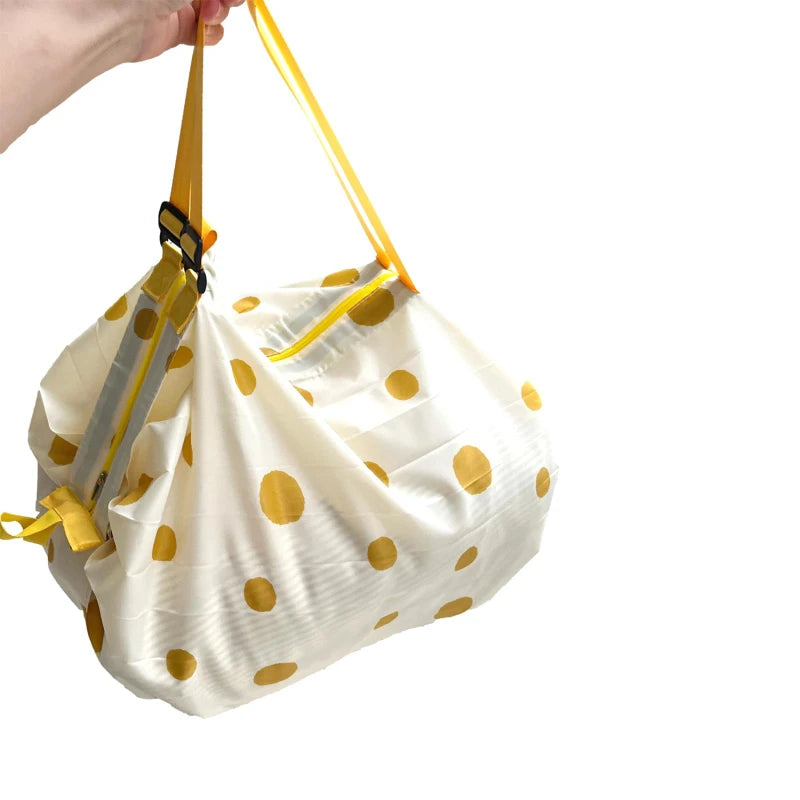 Foldable Waterproof Shopping Bag – Portable Travel, Beach, and Grocery Tote