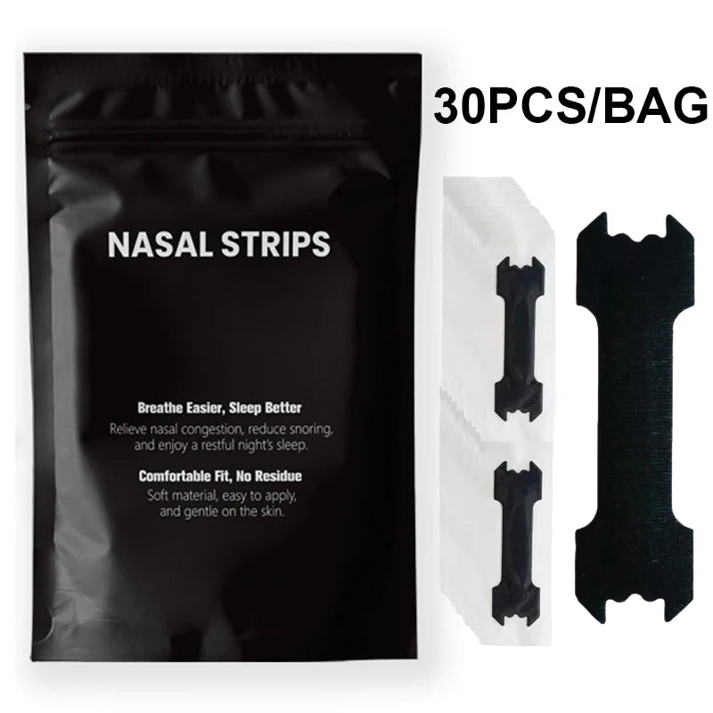 30/60/90PCS Anti-Snoring Nose Patch Set – Extra Strength Nasal Strips for Better Breathing & Sleep Aid