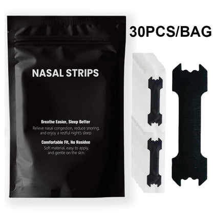 30/60/90PCS Anti-Snoring Nose Patch Set – Extra Strength Nasal Strips for Better Breathing & Sleep Aid