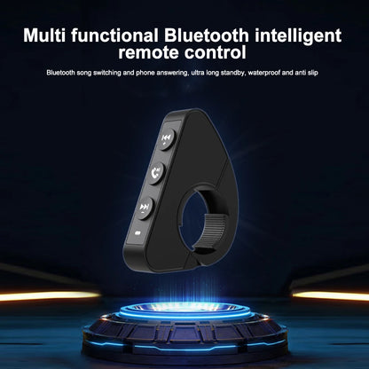 Kebidumei Bluetooth 5.3 Handlebar Remote Controller - Waterproof Wireless Media Control for Motorcycle Helmet Headsets