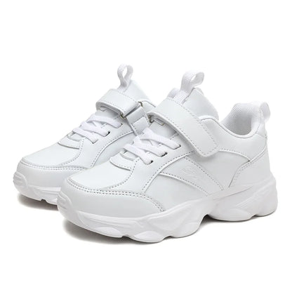 Kids’ Breathable Sports Shoes – Anti-Skid Black School Walking & Running Sneakers for Boys & Girls
