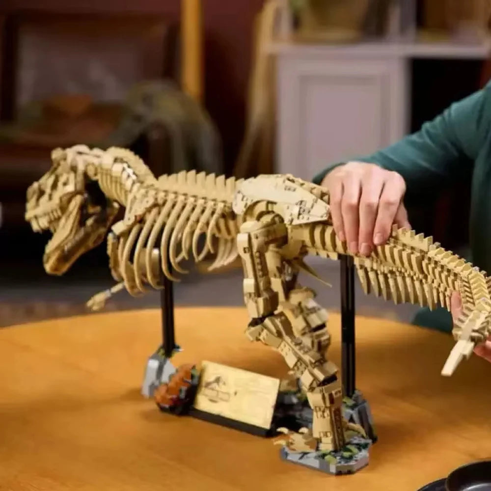 3145-Piece Dinosaur Fossil Building Blocks – 100cm T-Rex Bone Model Toy for Home Decor & Birthday Gifts