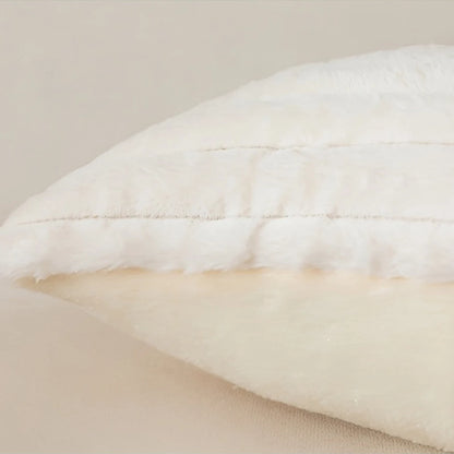 Luxurious Plush Striped Pillowcases – Soft Decorative Cushion Covers for Sofa Interiors