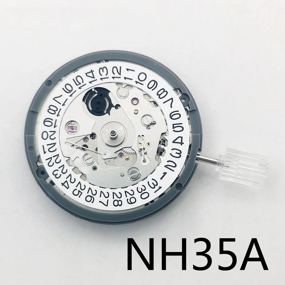 NH35A Premium Automatic Movement – 24 Jewels, White Date Wheel, Self-Winding & High Accuracy Replacement