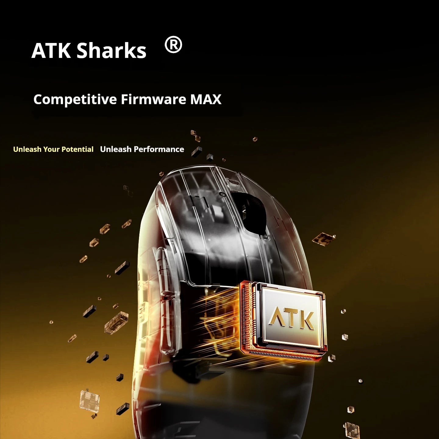 ATK DragonFly A9 Air Ultimate Wireless Gaming Mouse - 42000DPI PAW3950 Sensor 8KHz RGB Ergonomic Mouse for PC Windows & MacOS