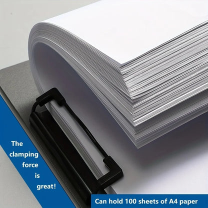 A4 Document Folder with Clipboard Cover – Business & School Paper Organizer File Holder Stationery Office Supplies