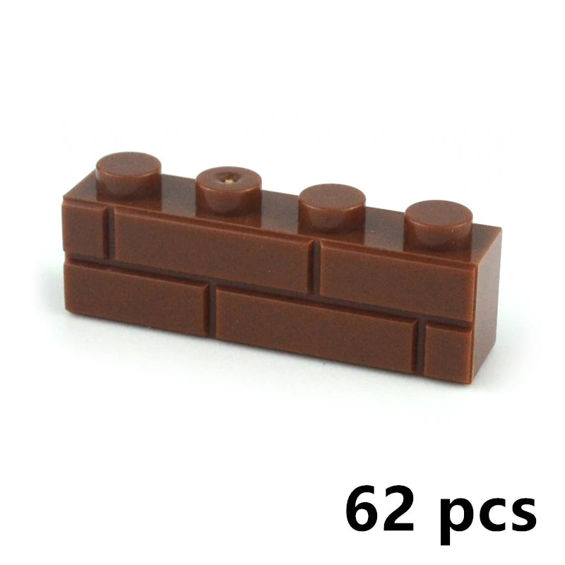 DIY Building Block Wall Figures Bricks - 1x2, 1x3 & 1x4 Small Construction Bricks for Creative Building & Educational Play