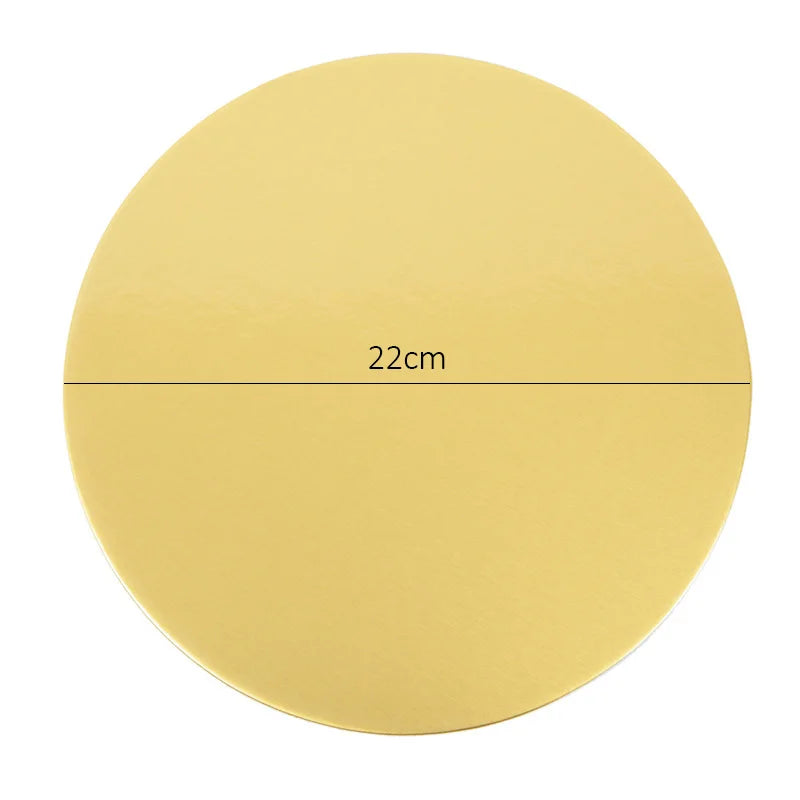 Round Cake Board Set (10/16/22/26cm) – Disposable Paper Bases for Cupcakes & Desserts