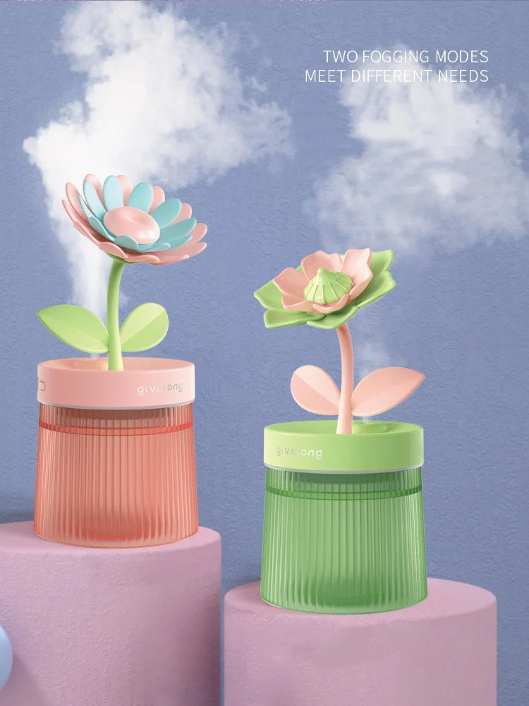 2024 Portable USB Ultrasonic Humidifier – Colorful Cup Aroma Diffuser, Cool Mist Maker & Air Purifier with Light