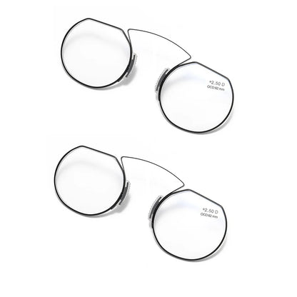 Clip-On Nose Reading Glasses – Anti-Blue Light Presbyopic Eyewear for Men & Women, 1.5 Magnification